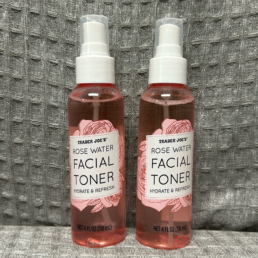 Trader Joe’s, Rosewater facial toner, hydrate and refresh 4 ounces, brand new